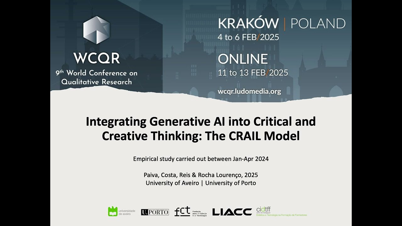 WCQR2025_318959: Integrating Generative AI into Critical and Creative Thinking: The CRAIL Model