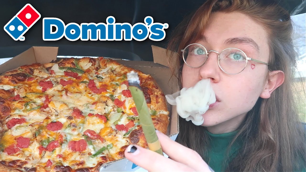 blunt hotbox + trying Domino&rsquo;s Chicken Taco Pizza