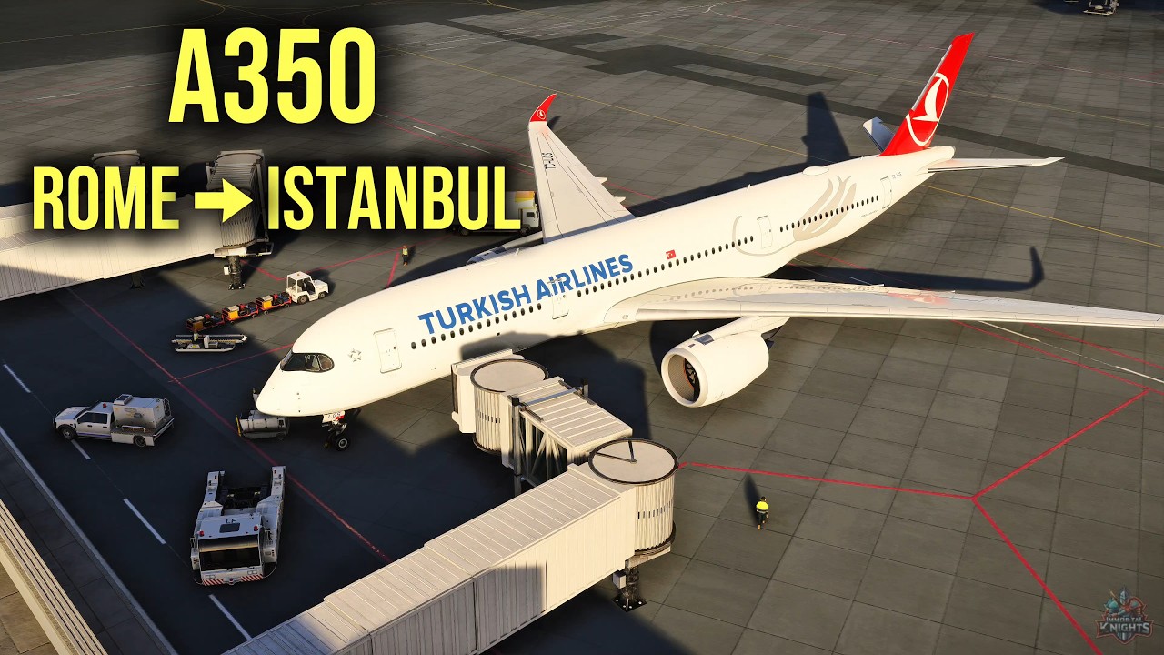 A350 Rome to Istanbul | LIRF → LTFM | MSFS 2024 Realistic Flight