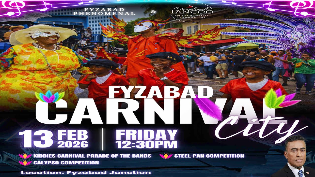 Fyzabad Carnival City - Friday 13th February 2026