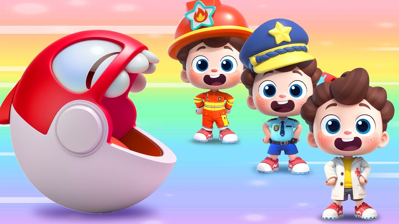 Learn Colors with Occupations | Street Vehicles Song | Nursery Rhymes & Kids Songs | BabyBus