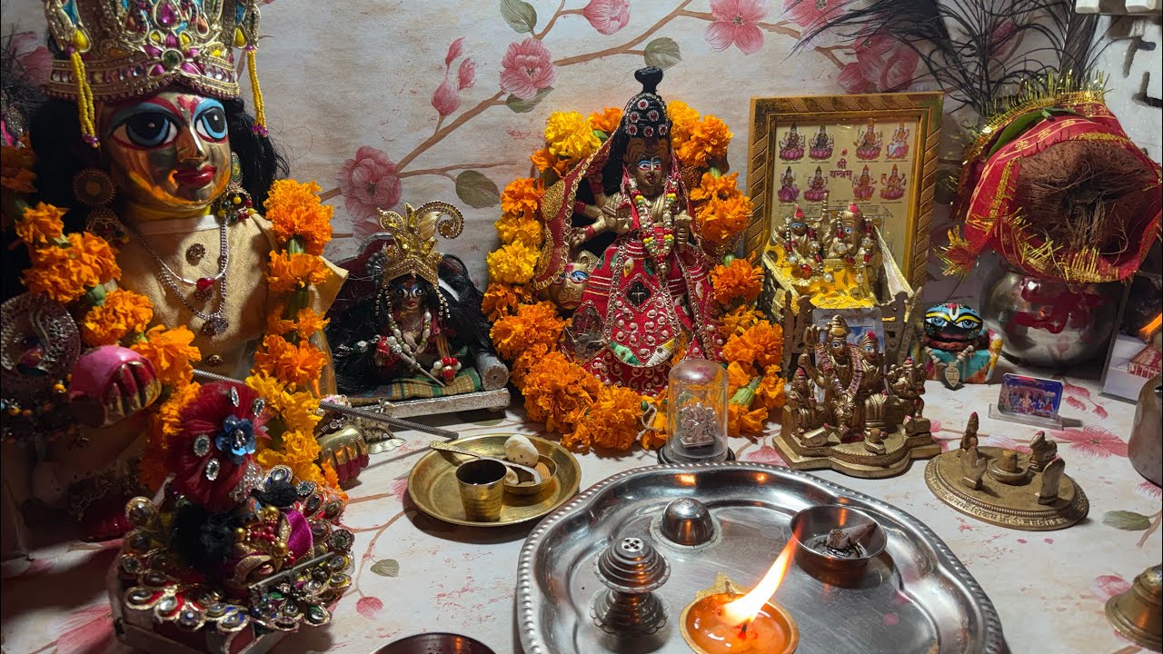 Durga Navmi💕🎊#youtube #newvlog 