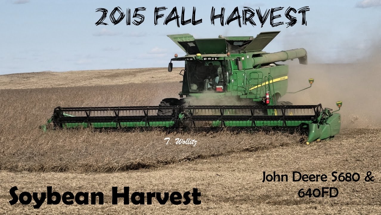 Soybean Harvest: John Deere S680 Combine