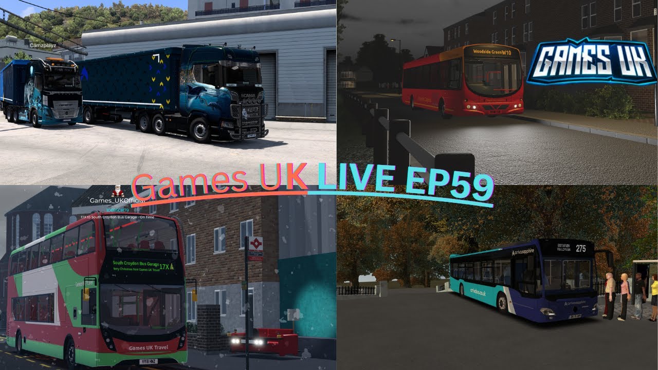 Games UK LIVE EP59|ROBLOX Bus simulators