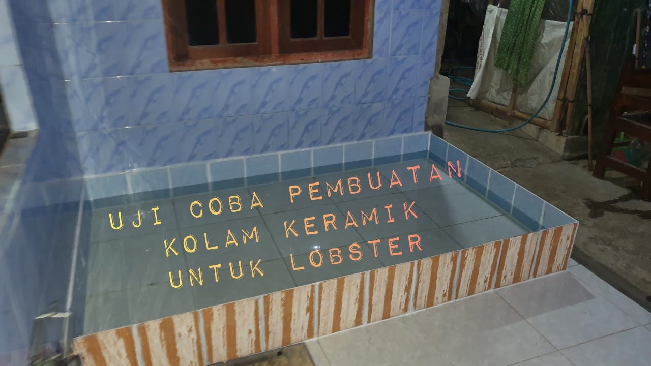 Uji Coba Kolam Keramik