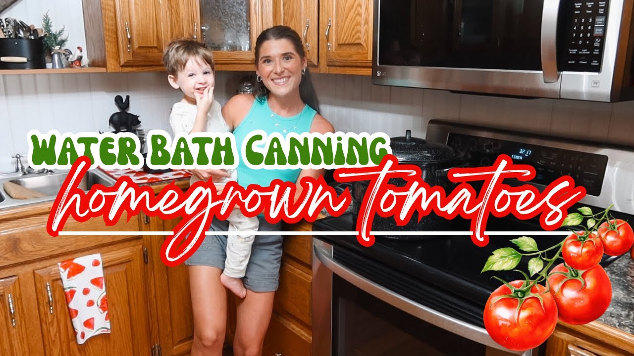 Water Bath Canning Homegrown Tomatoes! 🍅 