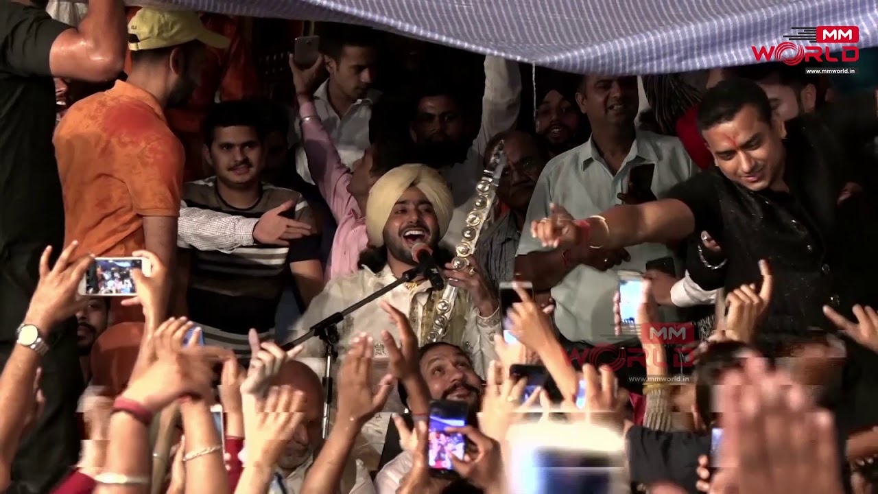 Maa Durga Welfare Society Amritsar - Maula Ji - Satinder Sartaaj - Live Perform in Rain