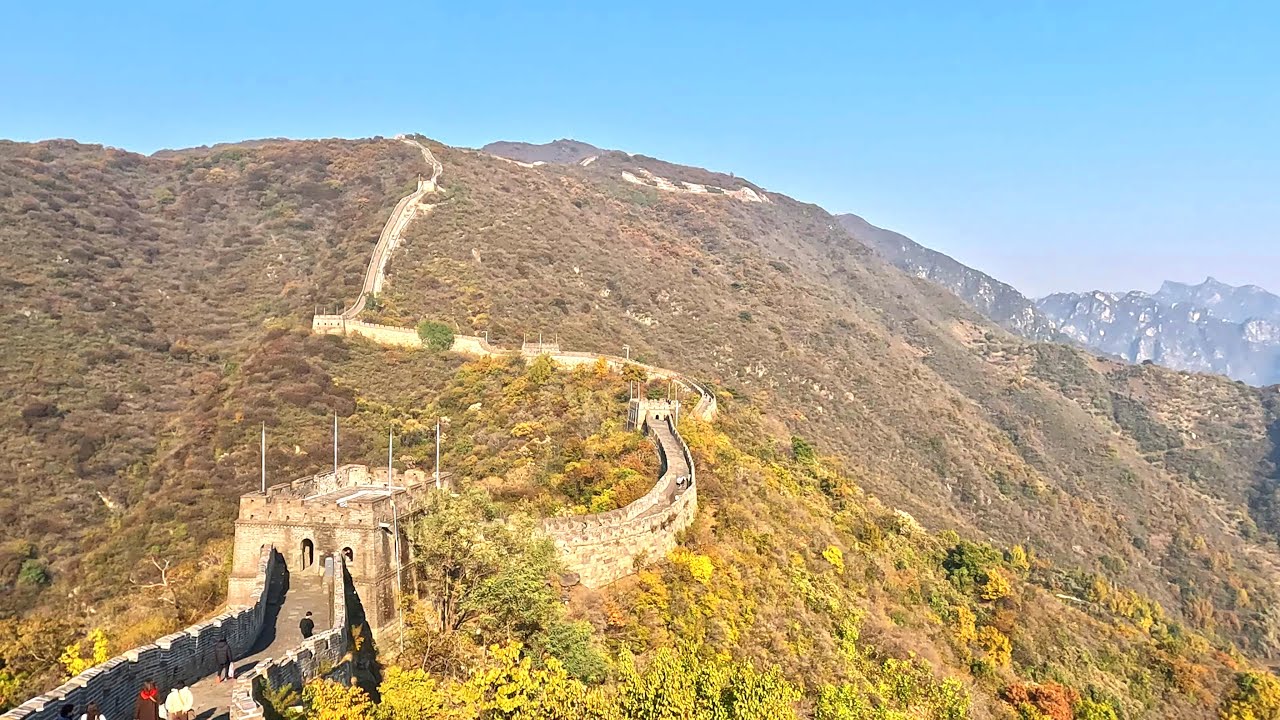 Autumn Walk on One of the Most Well-Preserved Sections of the Great Wall