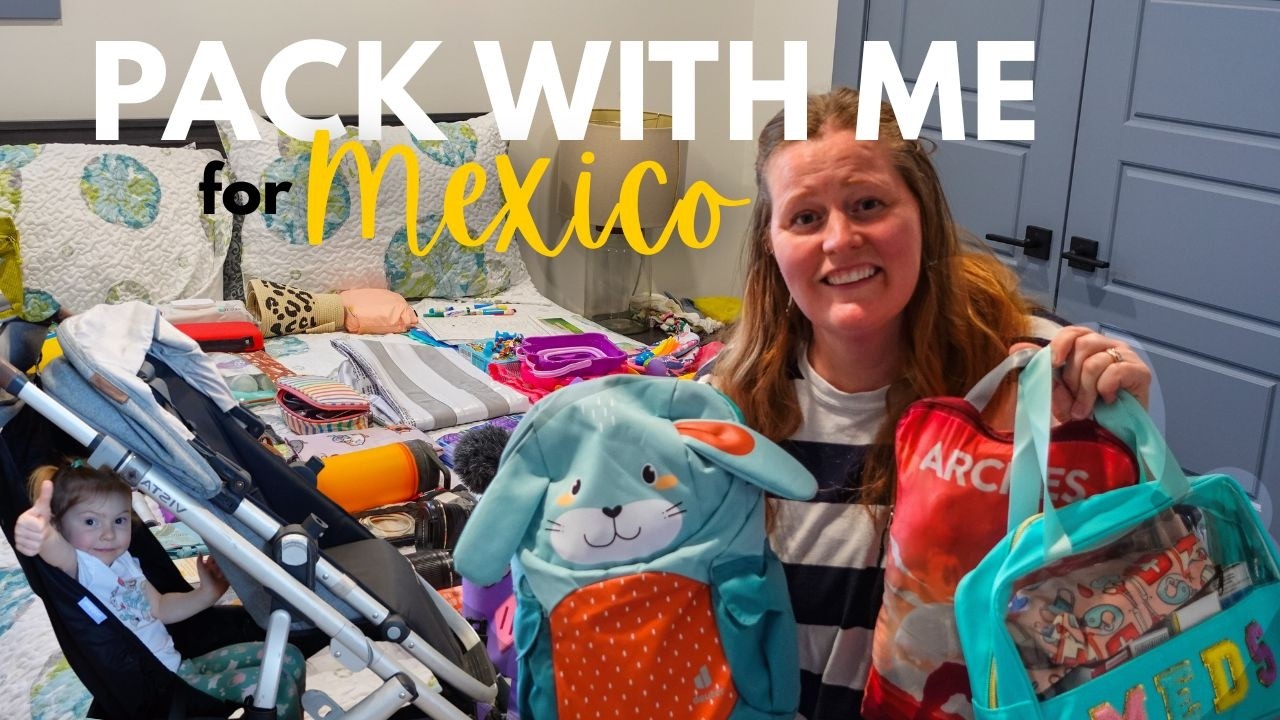 Everything I packed for Mexico with two little kids (packing for a BEACH VACATION)!