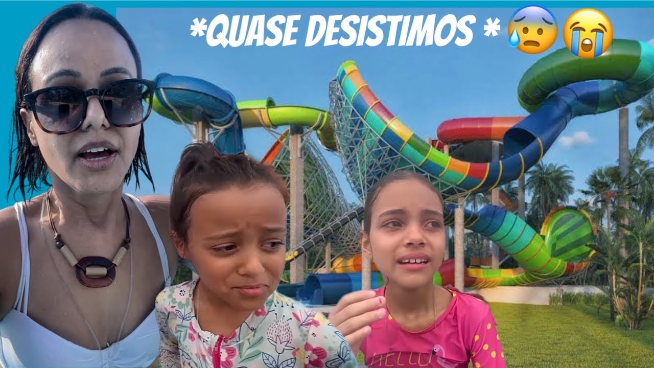 SOBREVIVENDO 24 horas no maior PARQUE AQUÁTICO do mundo: enfrentando medo de toboagua