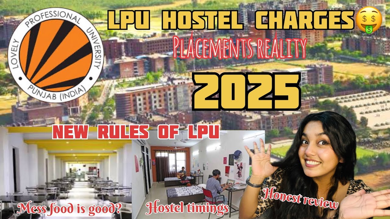 A prices 💸of Lpu Hostel Rooms,Apartment Room,Mess Food,Gym Laundry,Hostel Timings,Placement Details🤑