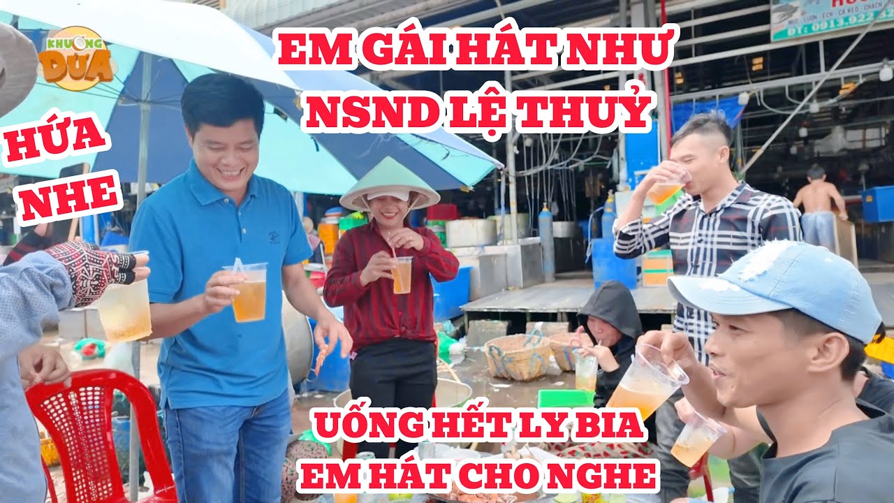 Khương Dừa đi Chợ Đầu Mối Bình Điền bị em gái có giọng hát như NSND LỆ THUỶ troll một cú quá mạng  