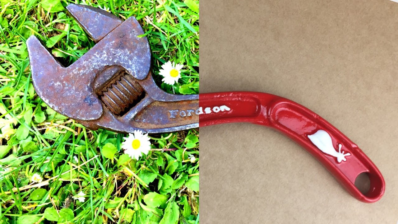 Rusty Adjustable Wrench Restoration