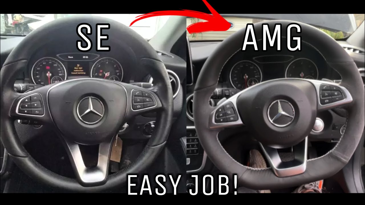 BEST UPGRADE FOR ANY MERCEDES! STEERING WHEEL UPGRADE W167 W213 W205 AMG