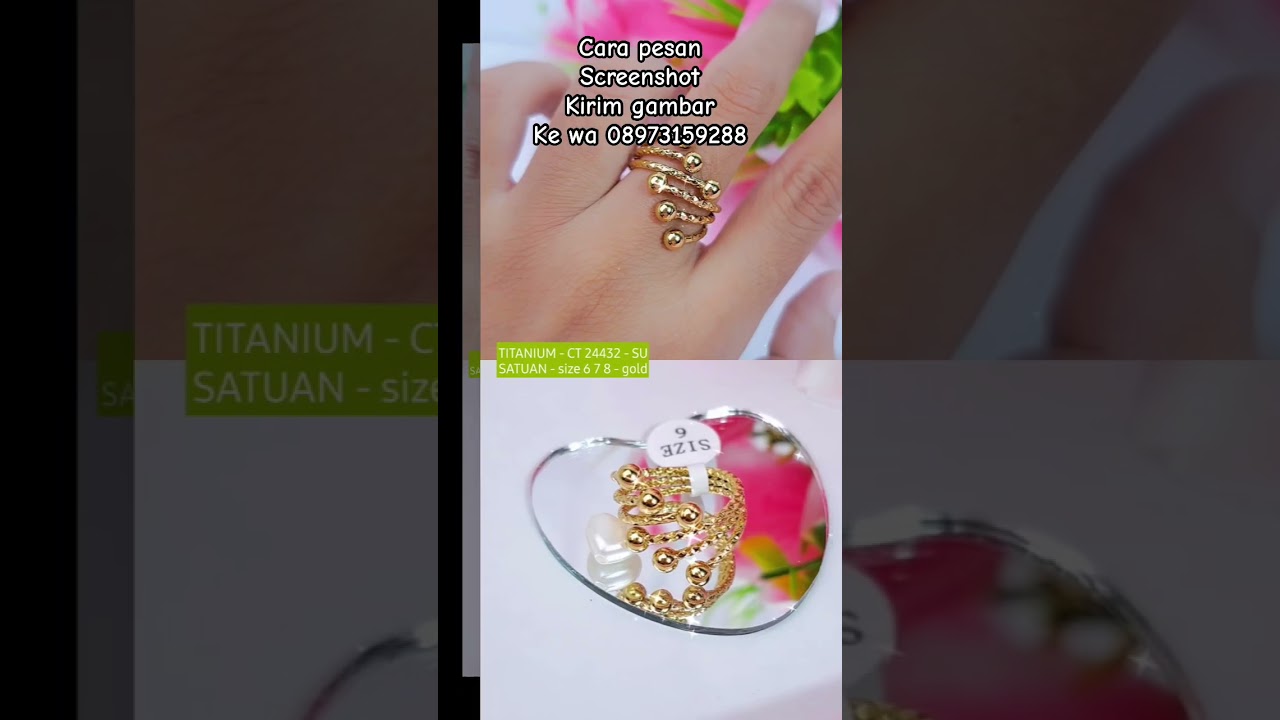 Cincin Boba titanium #cincin #cincinmurah