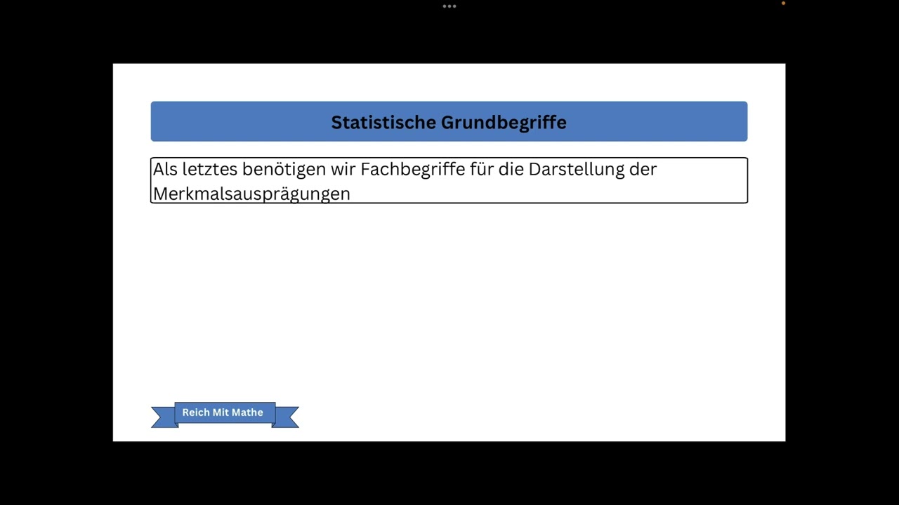Statistik - Grundbegriffe