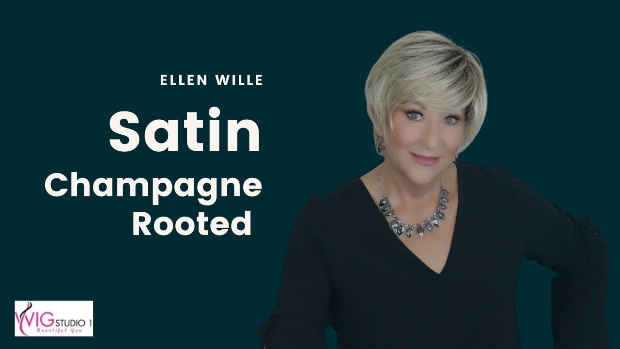 Ellen Wille SATIN Wig Review | Champagne Rooted | CRAZY WIG LADY