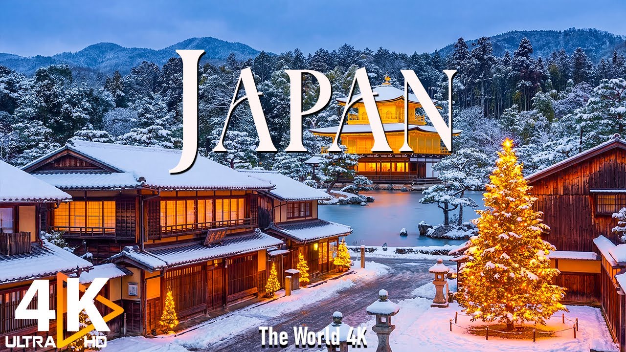 Japan 4K &ndash; Winter Wonderland of Ancient Temples, Silent Forests & Snowfall Over Kyoto Dreams