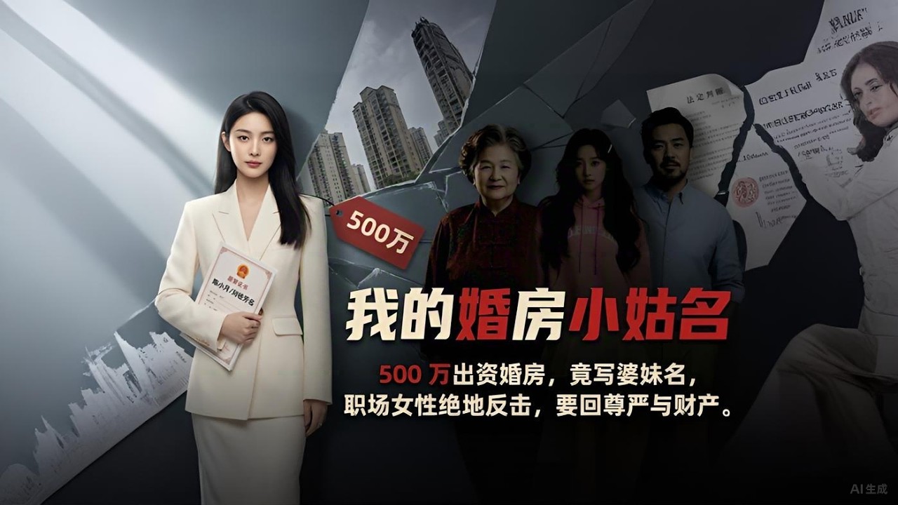 500 萬婚房寫小姑名！三年提款機生涯，她翻臉提告奪房✨《我的婚房小姑名》#復仇爽劇 #女性覺醒