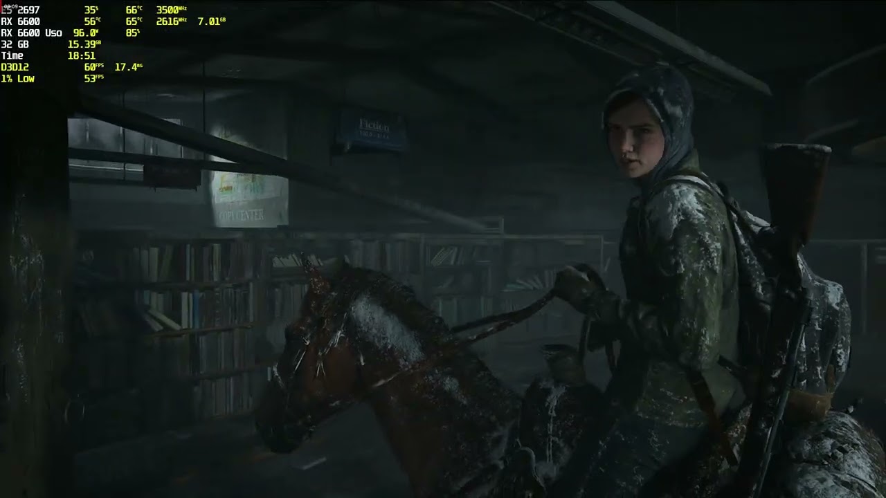 The Last of Us Part II Remastered Top na RX 6600 1440p
