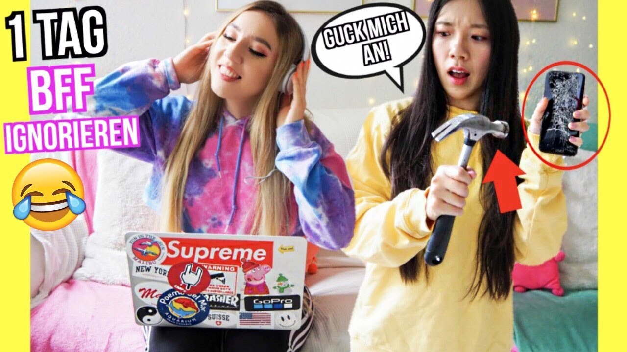 BFF IGNORIEREN f&uuml;r 24 Stunden / 1Tag CHALLENGE (Beste Freundin PRANK eskaliert)