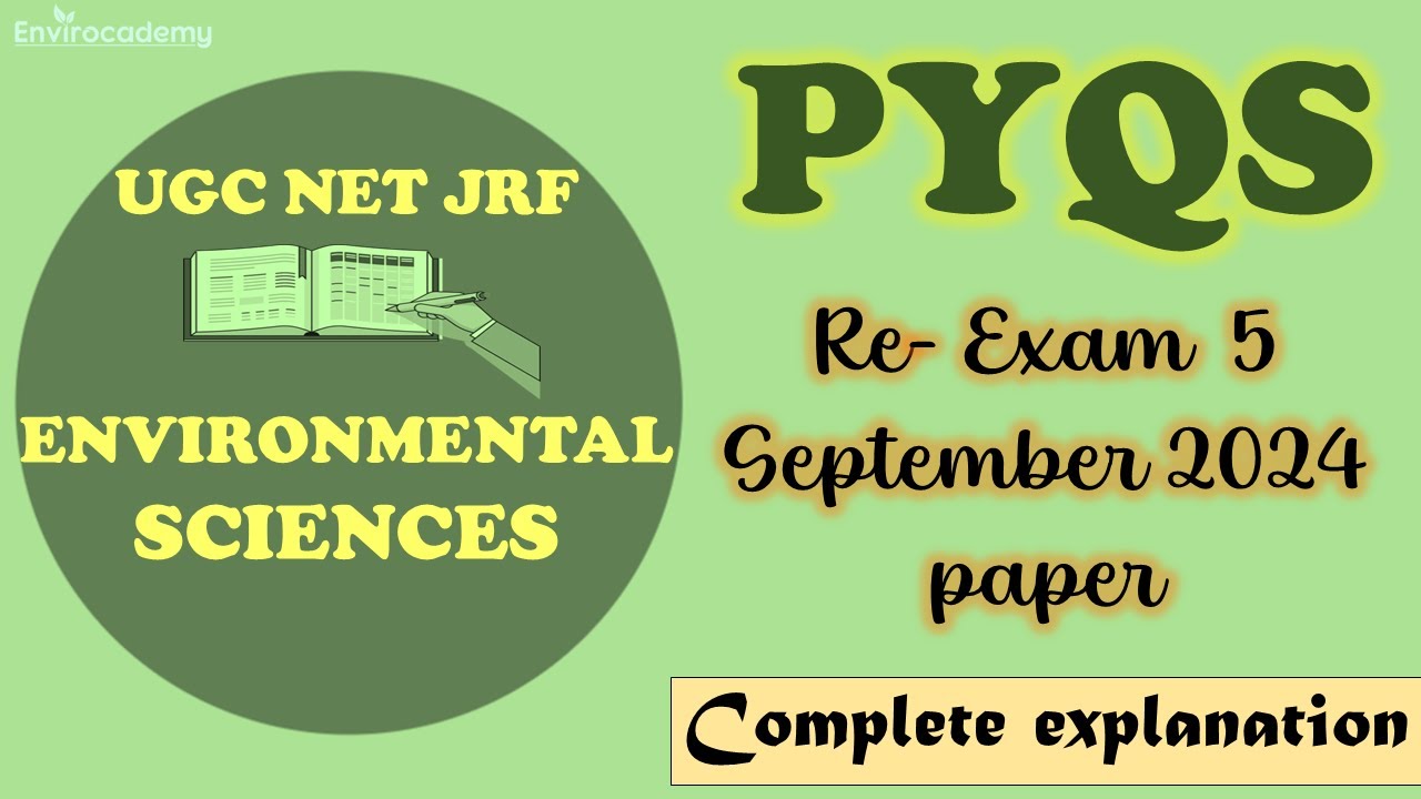 UGC NET Environmental sciences| Re-exam  5 September 2024 | question paper complete solution|