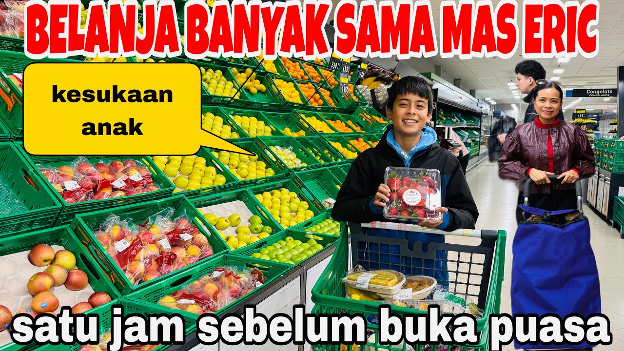 BELANJA BANYAK SAMA MAS ERIC SEJAM SEBELUM BUKA PUASA !