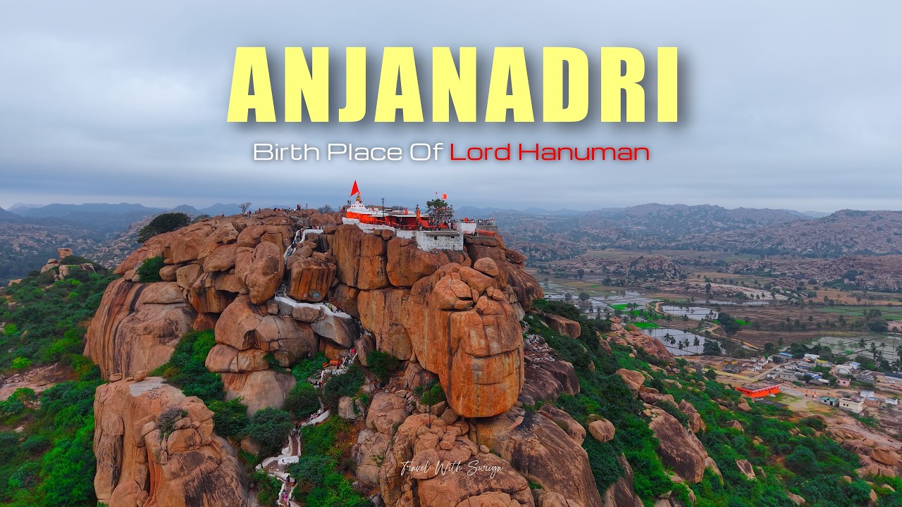 Anjanadri Hill | Birth Place Of Hanuman | Anjaneya Temple | Drone View | 4K