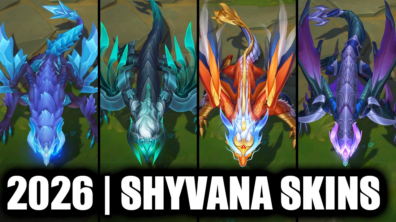 ALL SHYVANA SKINS SPOTLIGHT 2026 Rework Final Update | League of Legends