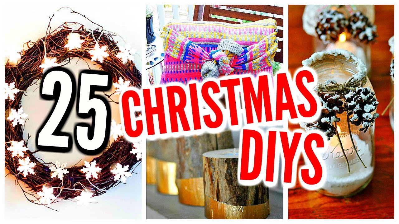 25 DIY Christmas Decorations! Holiday Room Decor, Crafts & Projects