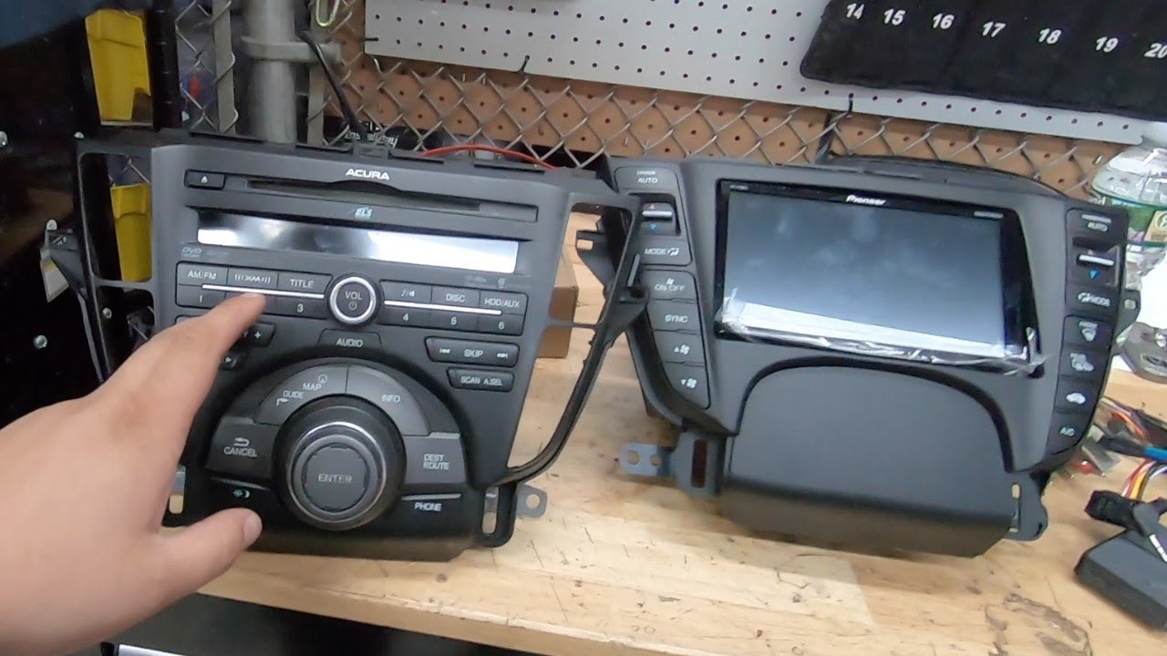 2009 10 11 2012 Acura TL TECH SHAWD Модернизация магнитолы | Установка Pioneer Double Din с завод...