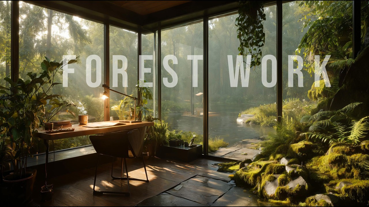 Deep Work Music • Forest Ambience Productivity & Calm Focus • 3 Hour Session
