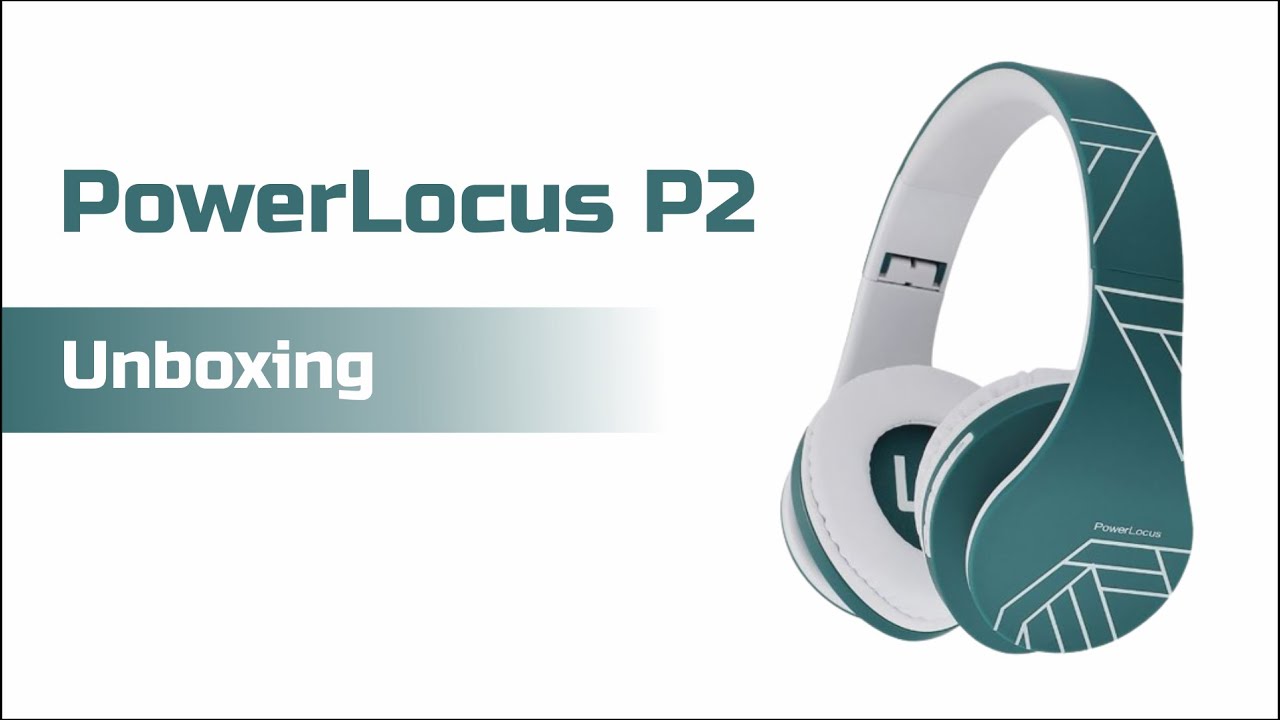 Headphones with a great design of PowerLocus P2 - Unboxing