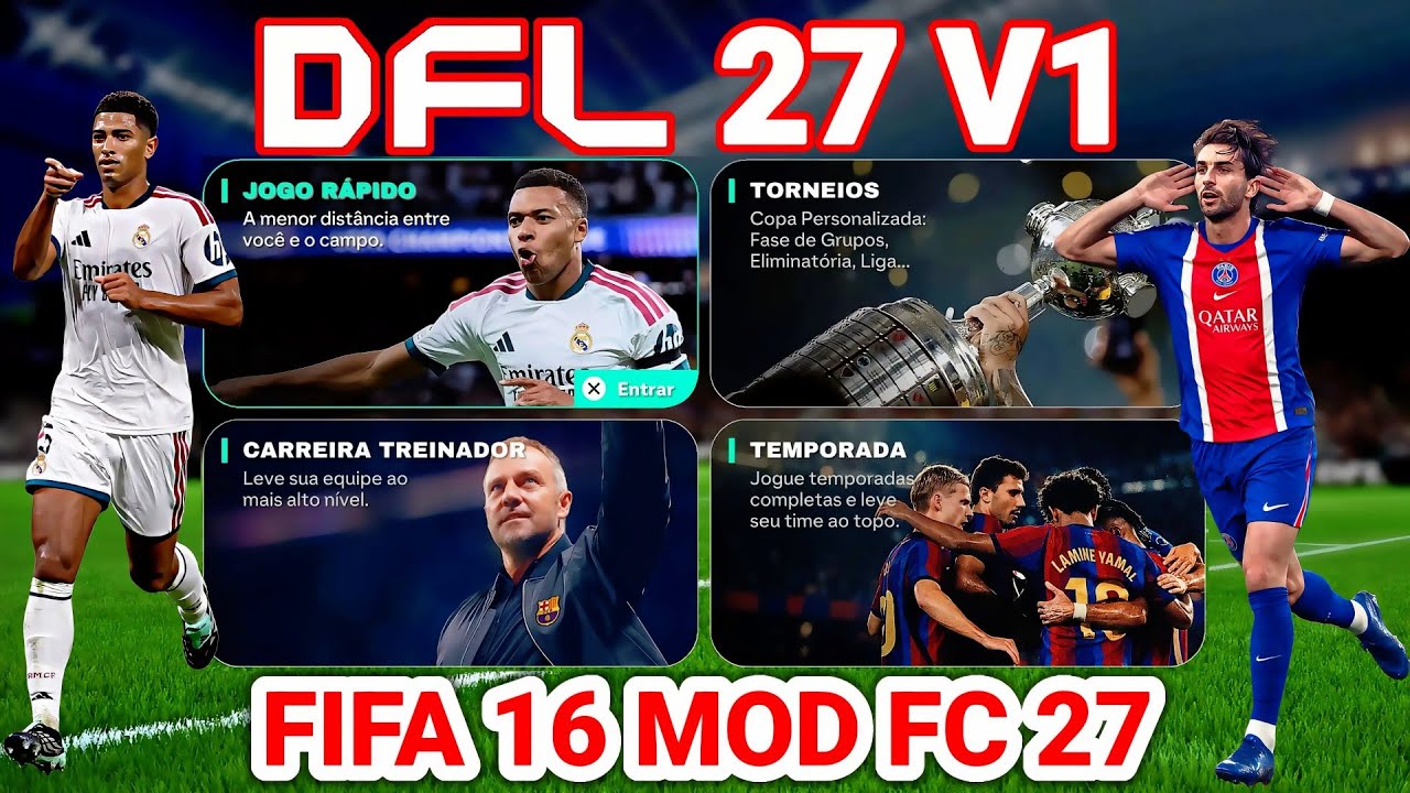 DFL 27 V1 ANDROID OFFLINE | FIFA 16 MOD FIFA 27 ANDROID OFFLINE | FIFA 16 MOD FC 27 