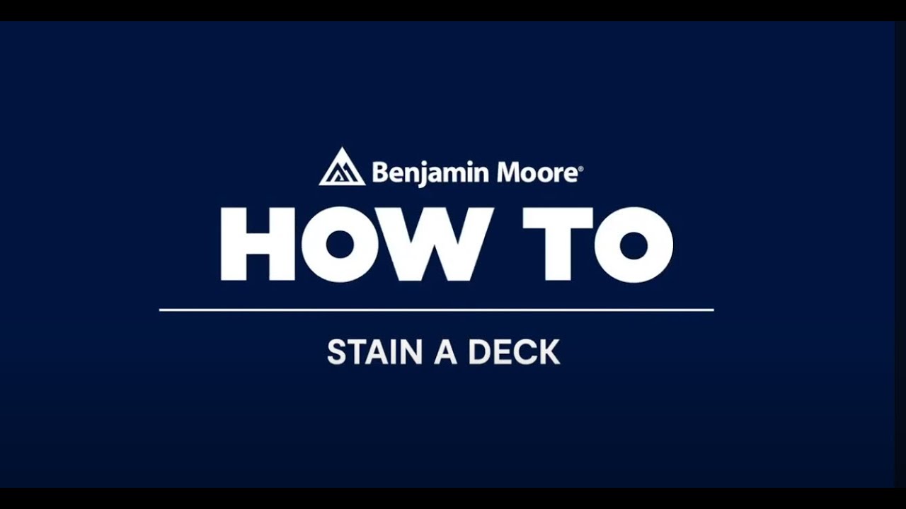 How To Stain Your Deck with Woodluxe&reg; Exterior Stain | Benjamin Moore