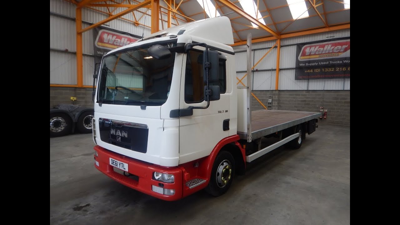 MAN TGL 8.180 EURO 5, 7.5 TONNE FLATBED - 2011 - DE61 YTL