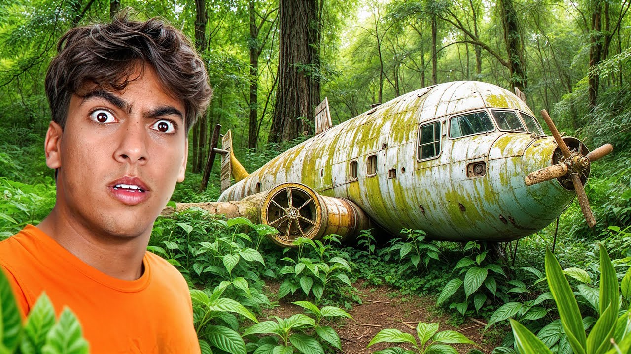 Eu explorei um avião abandonado! *encontrei algo surpreendente*