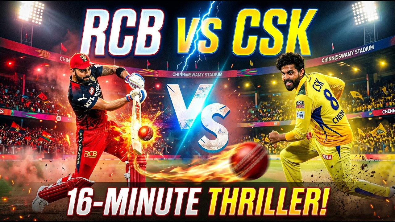RCB vs CSK Thriller Match in Cricket 24! 😱 | Full Gameplay