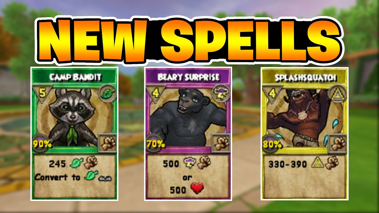 New Wizard101 Spells in TEST REALM
