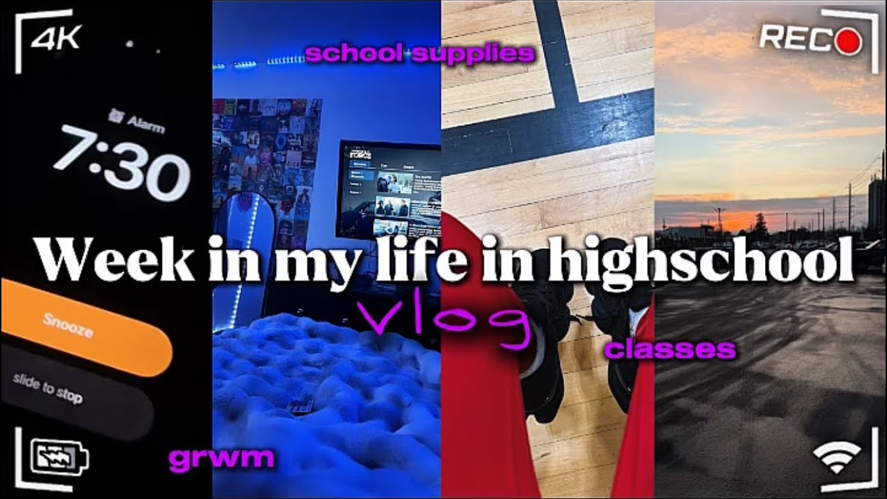 SPEND A WEEK IN MY LIFE | grwm + school + classes & Funny lunch period *realistic* 