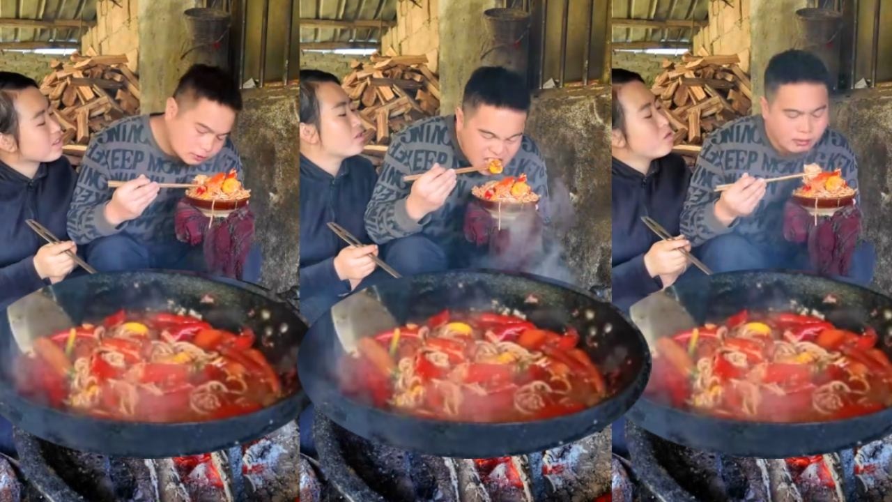 Chồng tôi đi làm nhiều nên tôi đã nấu cho anh ấy một bữa ăn ngon.