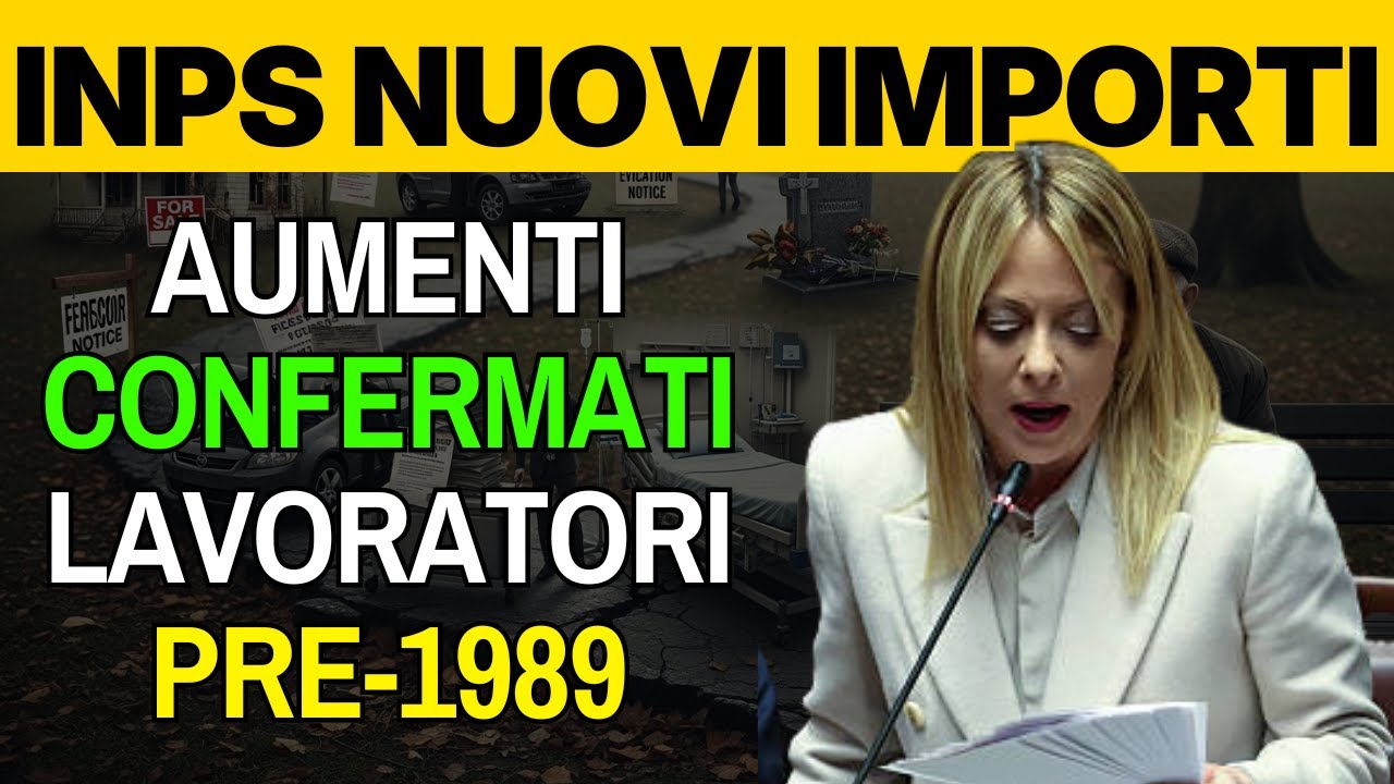 💰 Buone notizie! Aumenti per i lavoratori pre-1989 – INPS conferma la decisione di Meloni