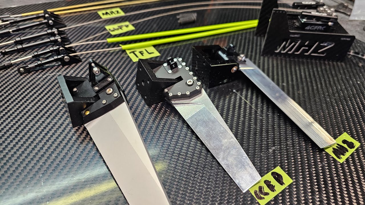 Large Center Mounted Rudder & Hydraulics Comparison MHZ, CCFP, TFL -  MHZ 57