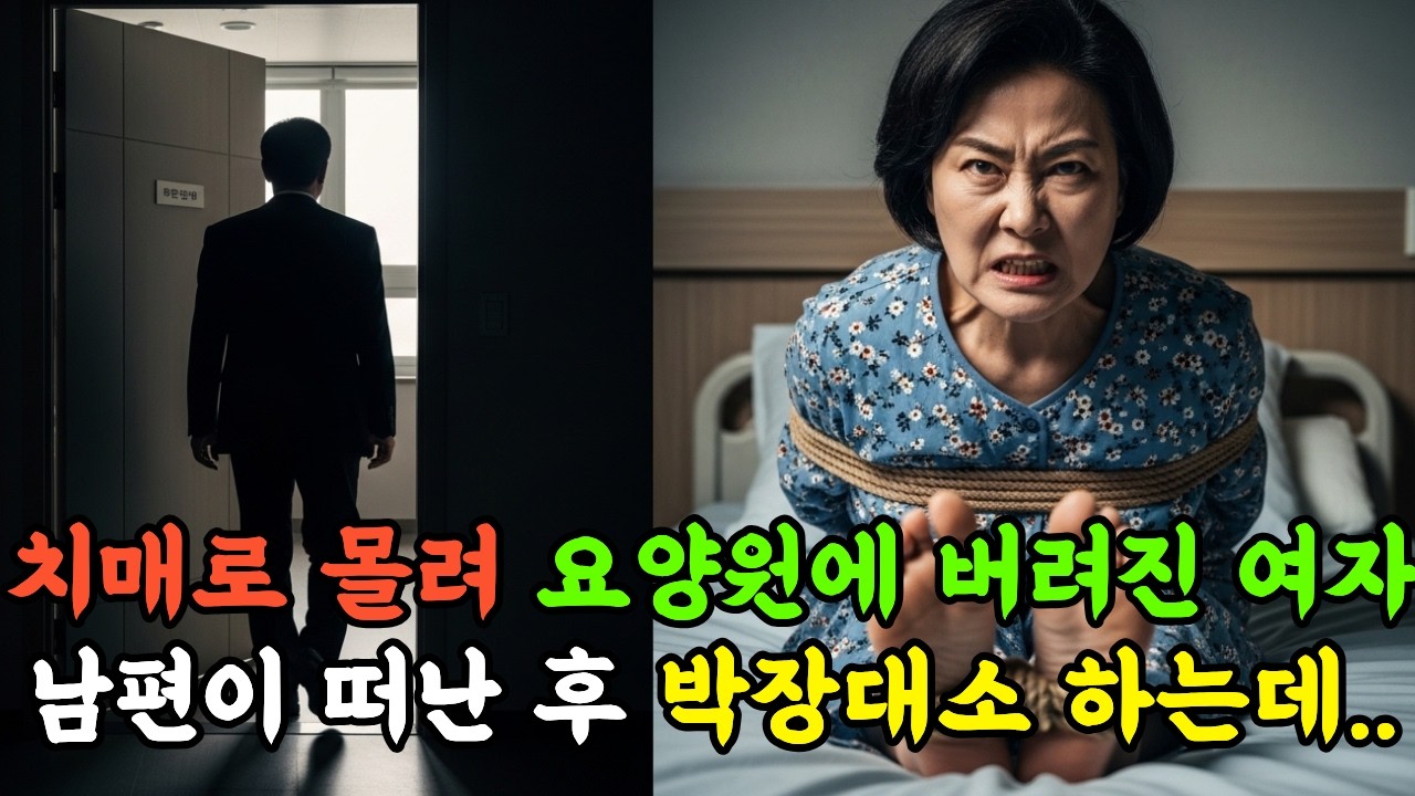 80억 노린 남편이 요양병원에 버린 아내, 치매 연기하며 모은 증거로 완벽한 역습