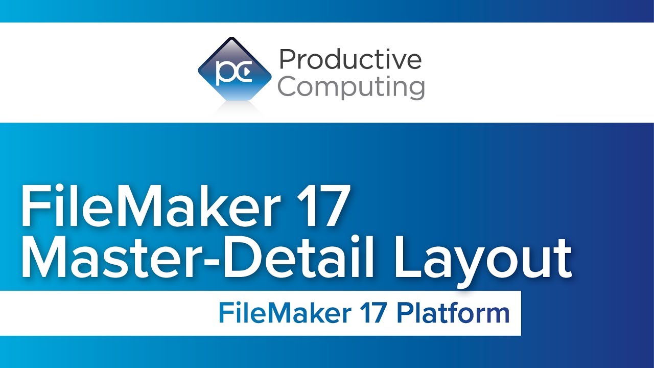 FileMaker 17 Master-Detail Layout (portal, self-join)