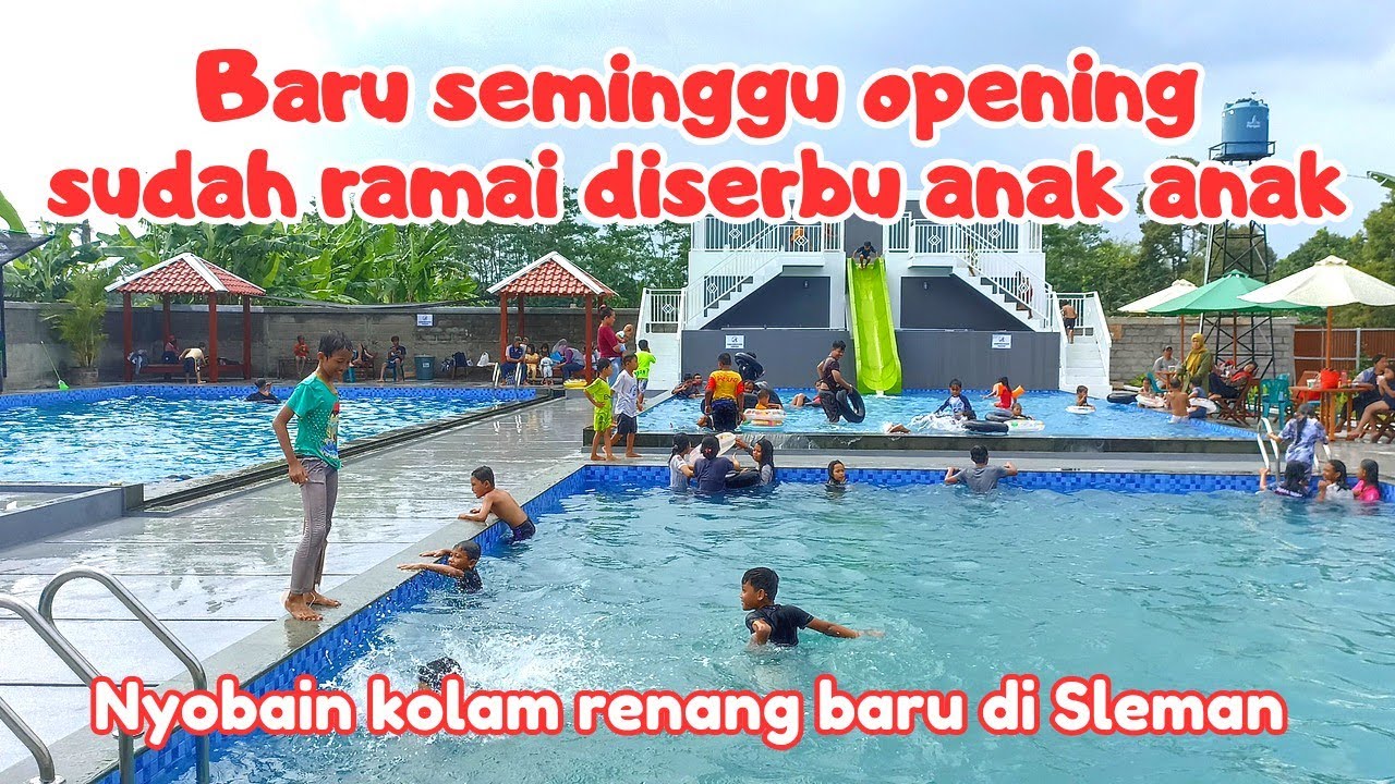 Nyobain Kolam Renang Baru‼️Anak Anak pasti senang❗ Kolam Renang Al Hana - Panti Nugroho Tv