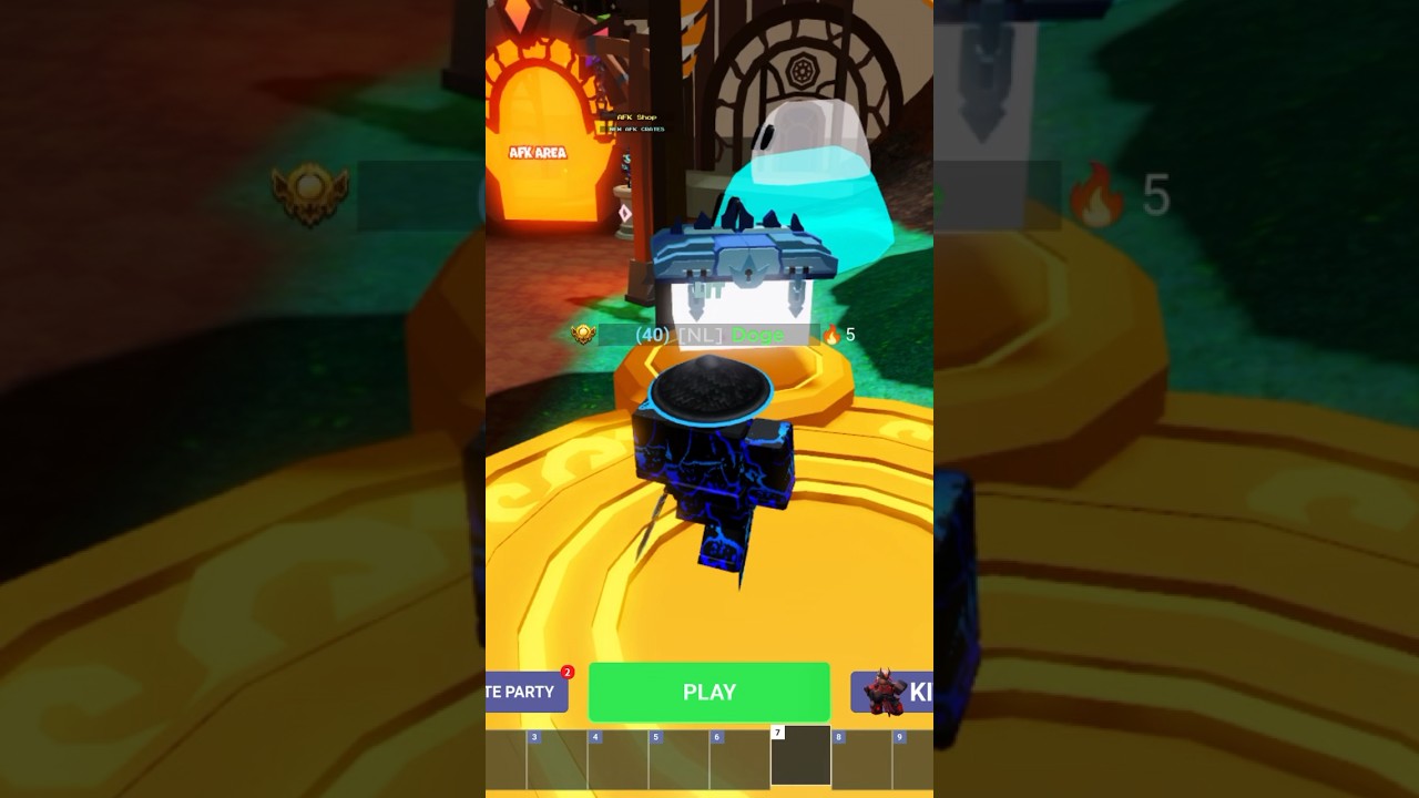 Opening a gold lucky crate in #roblox #bedwars #2