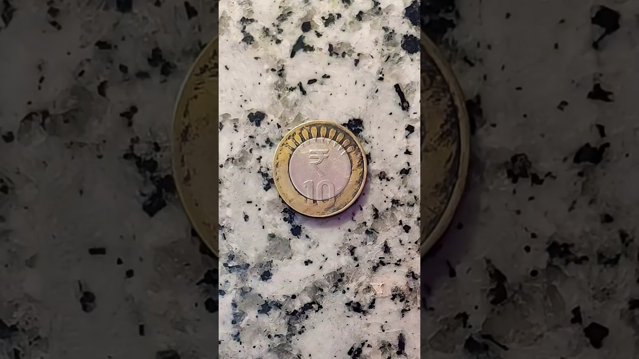 Cleaning dirty ₹10 coin ✨🧽✨ 
