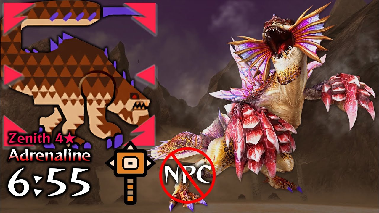Zenith Gasurabazura Vs. Hammer - Monster Hunter Frontier ZZ - 辿異種ガスラバズラ ハンマー ソロ【MHF-Z】