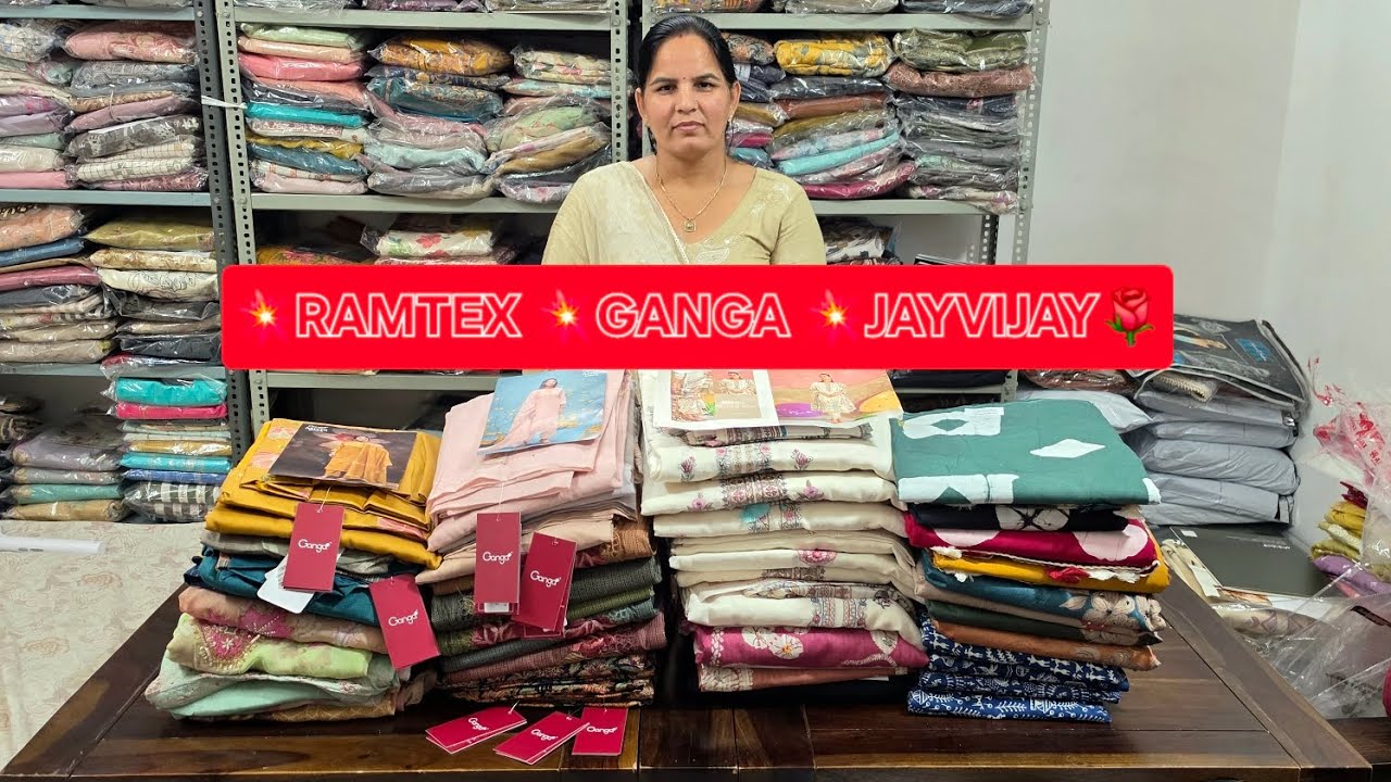 🌹RAMTEX BRAND 💥 GANGA SUITS AND JAYVIJAY SUITS LATEST CATALOGUE🌹